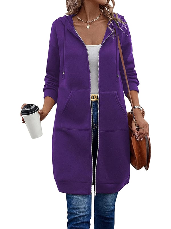 Long Sleeve Hoodie met rits