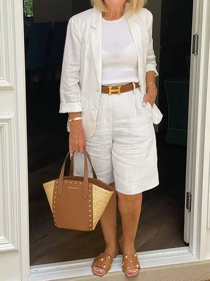 Casual tweedelige set met lange mouwen
