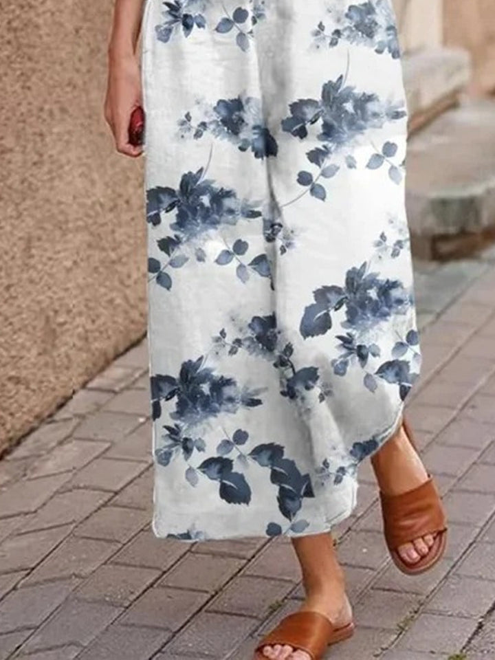 Bedrukte Loose Two Piece-Set voor dames