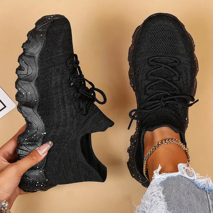 Luisa – Ademende grove gebreide sneakers