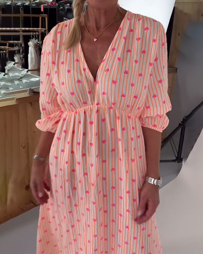 Elegante Jurk met V-hals