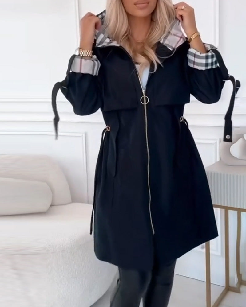 Hooded Jacket Trenchcoat