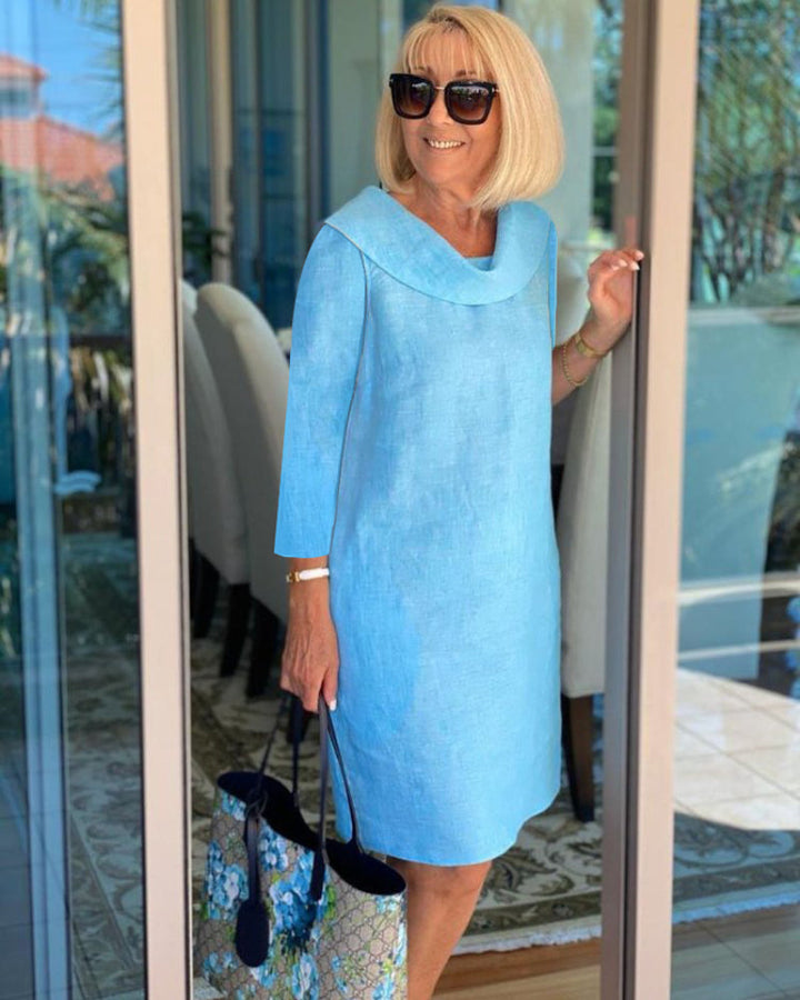 Gedrukt print flowy midi jurk