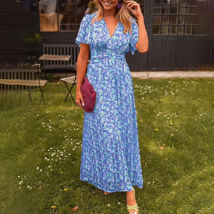 Petal Tone Flowy Midi Dress