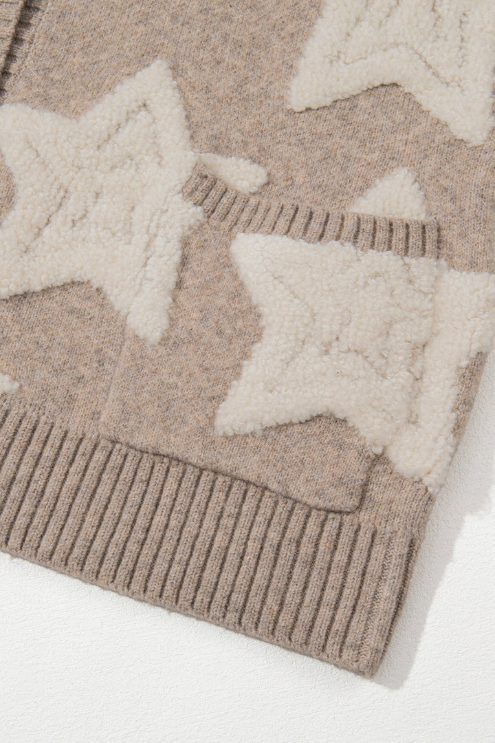 Sherpa Star V-hals vest met zakken