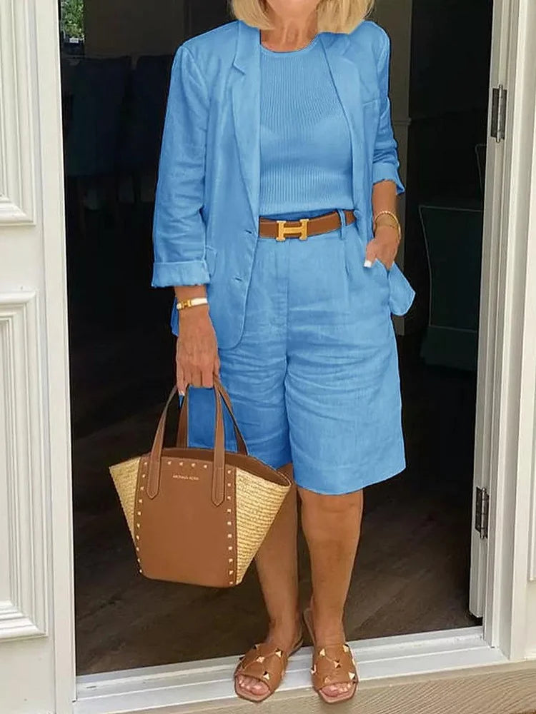 Casual tweedelige set met lange mouwen