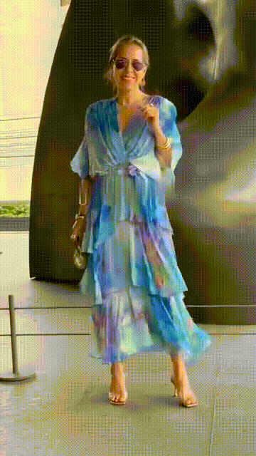 Elegante bohemian maxi-jurk
