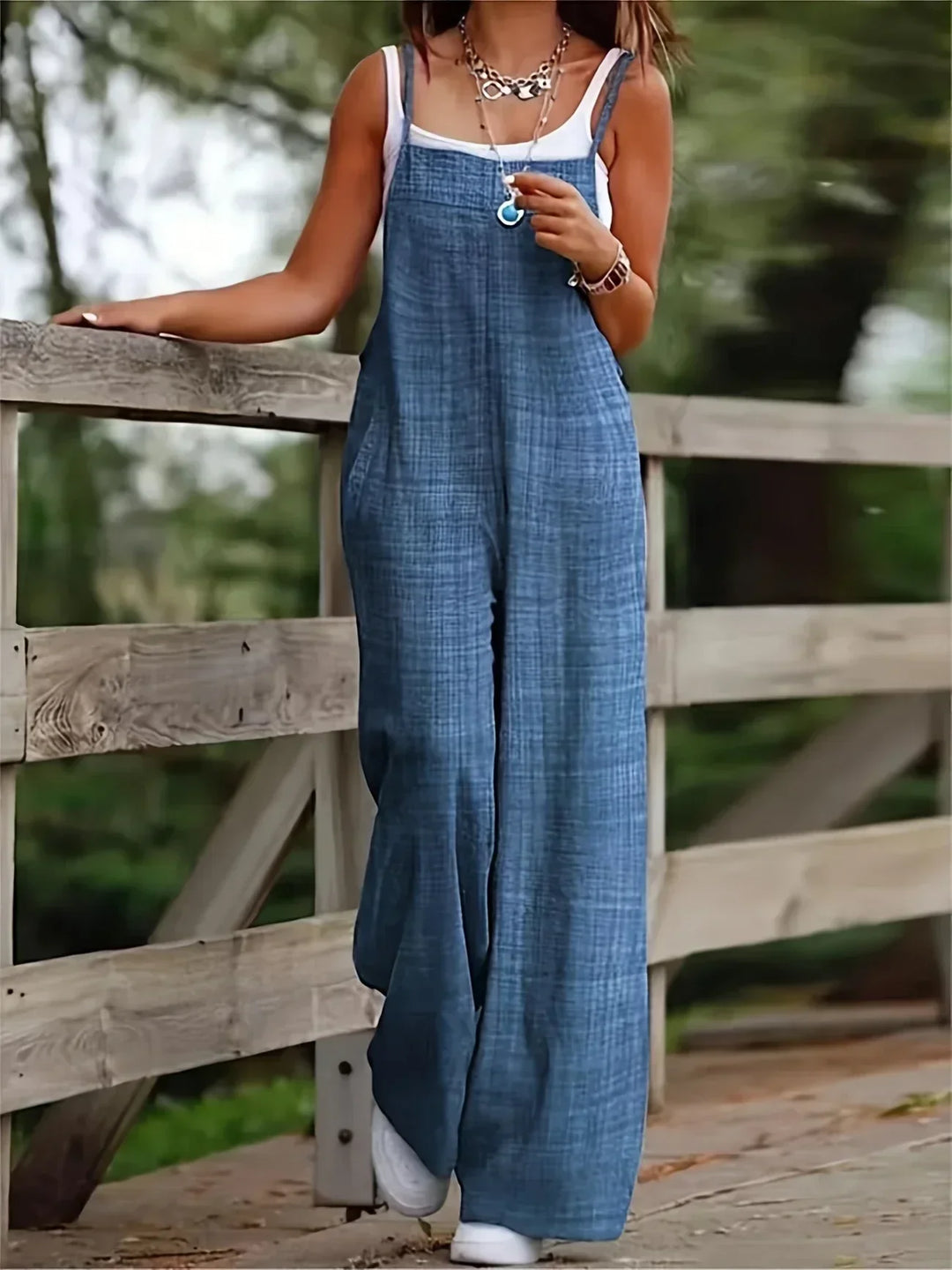 Casual Wide Leg Overalls met zakken