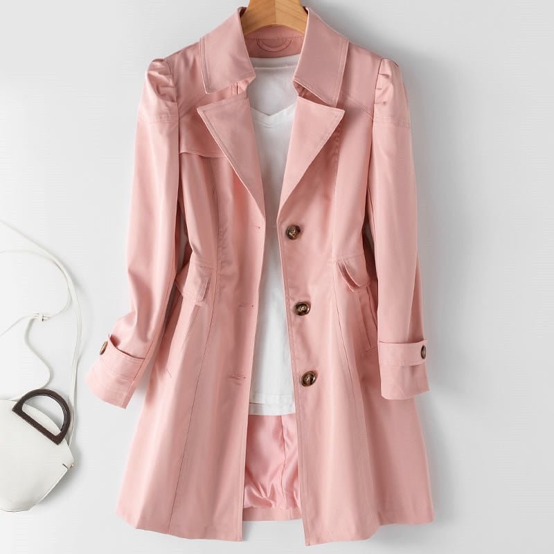 Elegante lange Trench Coat voor dames