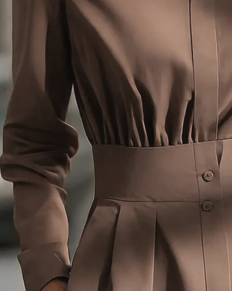 Elegante Taille Blouse met Revers