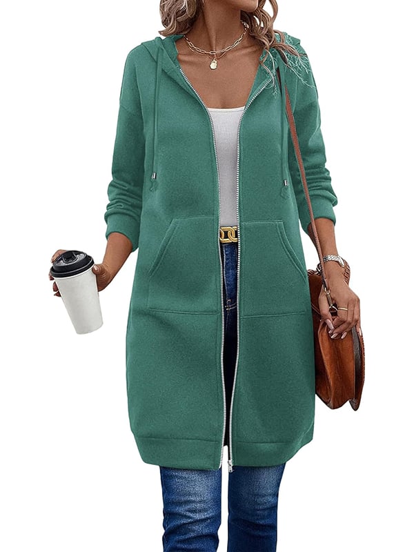 Long Sleeve Hoodie met rits