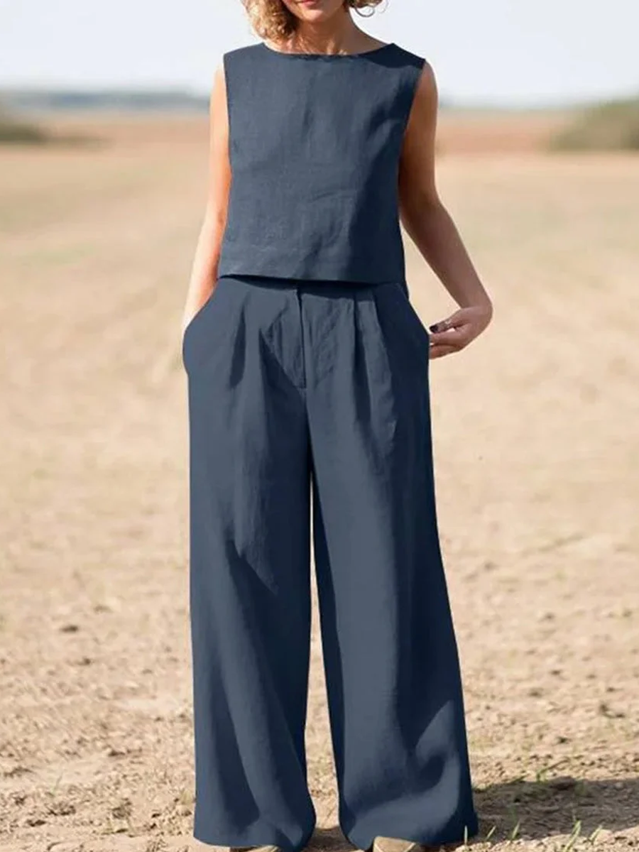 Casual simpele tweedelige set