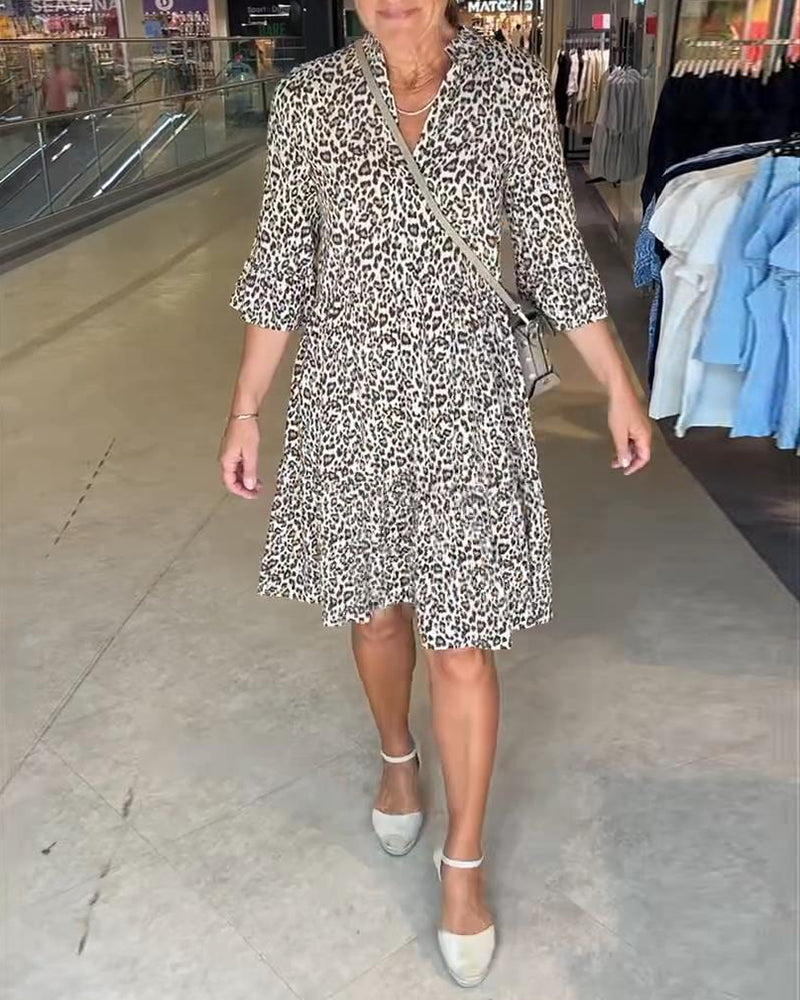 Moderne Casual Jurk met Opvallende Print