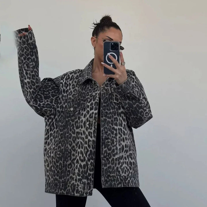 Elegant jasje met luipaardprint