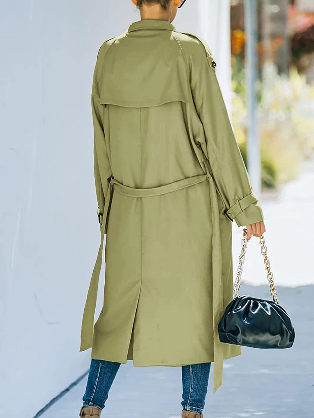 Double-breasted trenchcoat voor dames