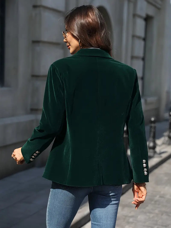 Elegante Velvet Blazer Jacket voor dames