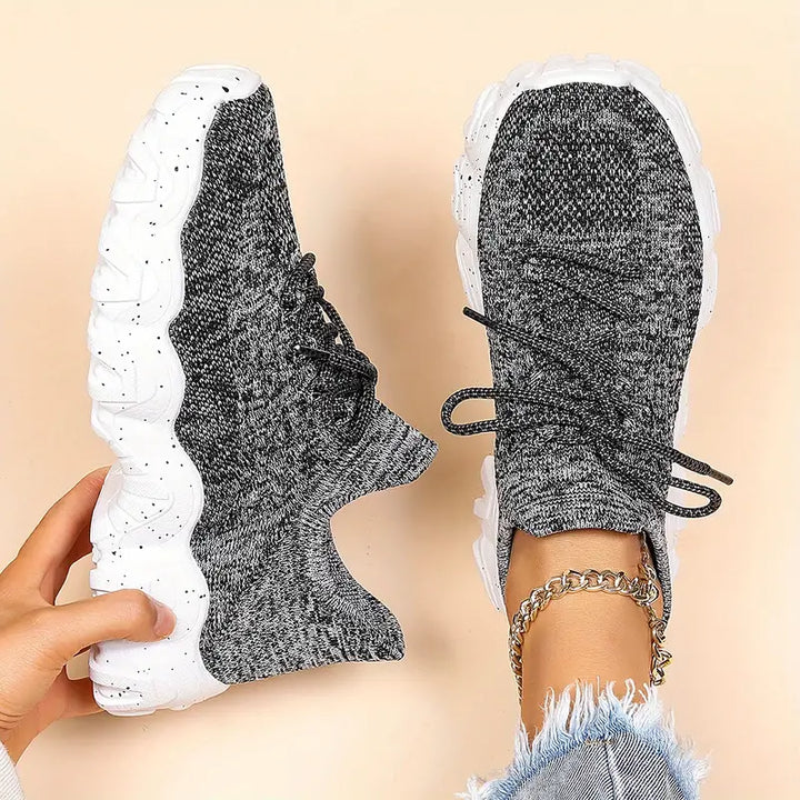 Luisa – Ademende grove gebreide sneakers