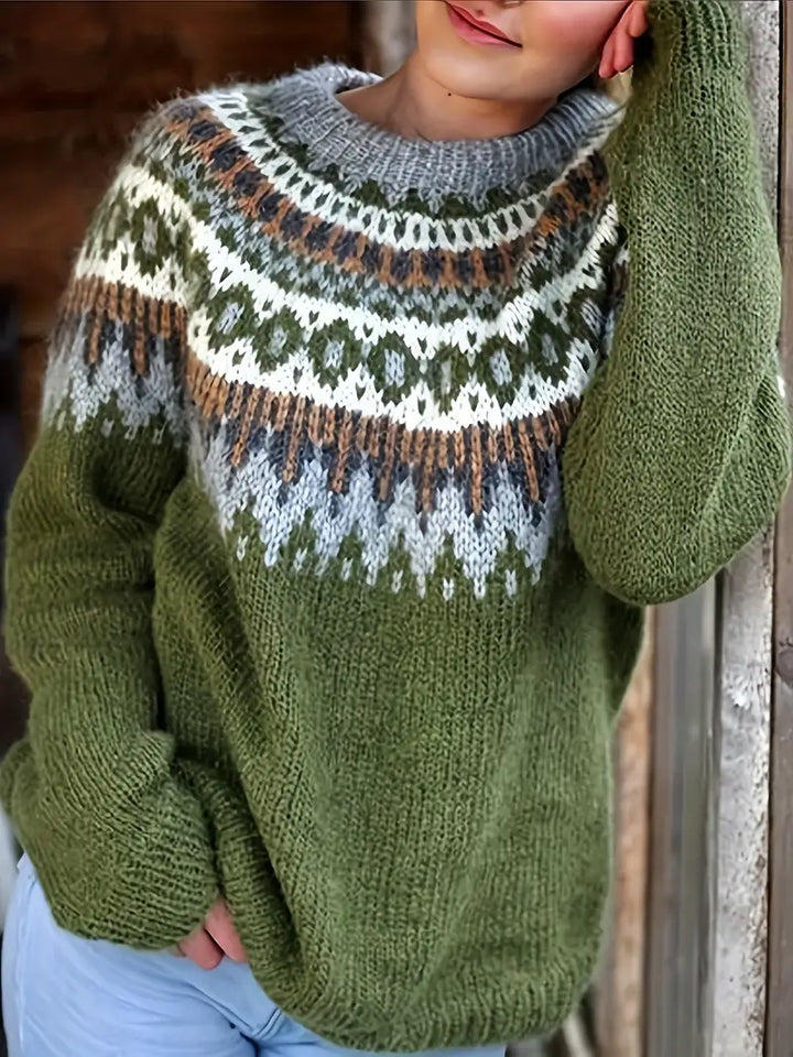 IJslandse trui in vintage stijl voor gezellige dagen