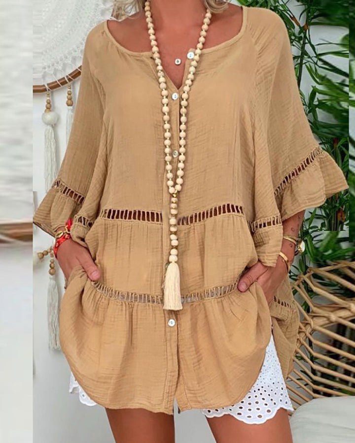 Galerie Print Mouwloze Midi Jurk