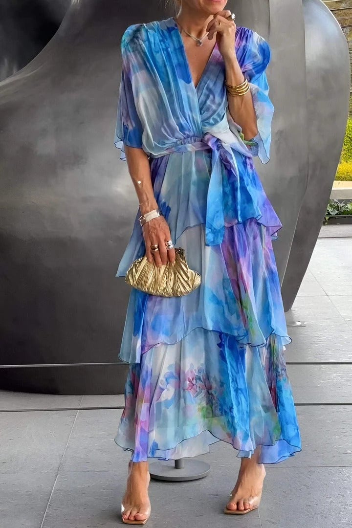 Elegante bohemian maxi-jurk