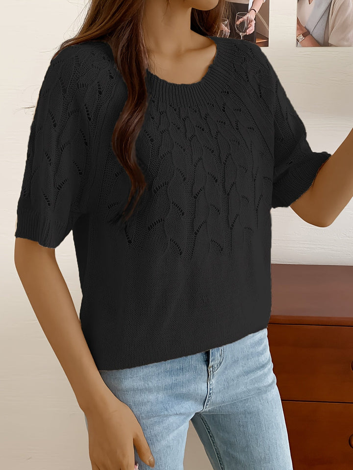 Chique Hollow Out Gebreide Top