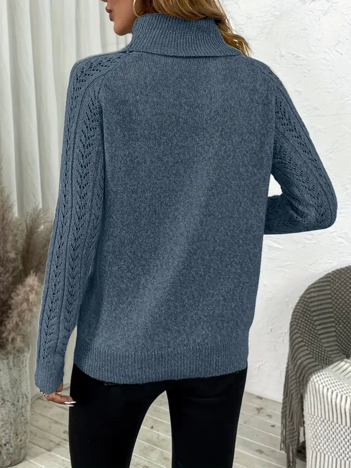 Kabelgebreide Turtle Neck trui