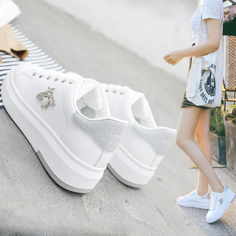Modieuze PU Leather Plateauschoenen