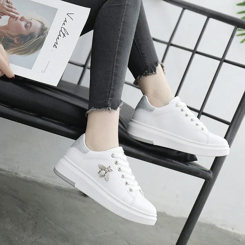 Modieuze PU Leather Plateauschoenen