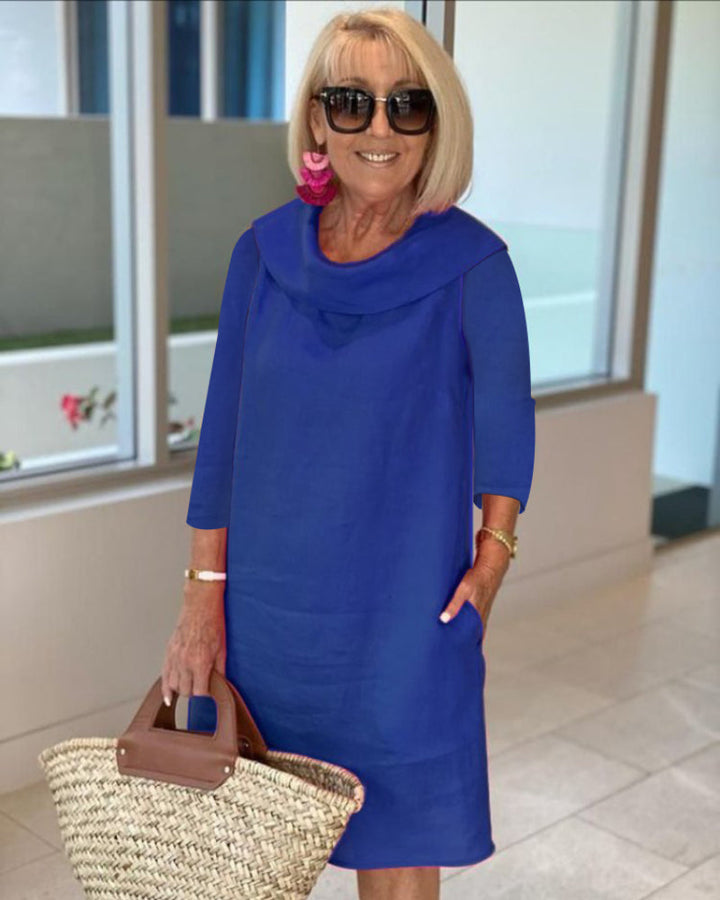 Gedrukt print flowy midi jurk