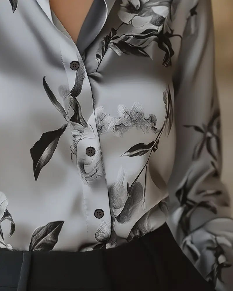 Retro Style overhemd met bloemenprint