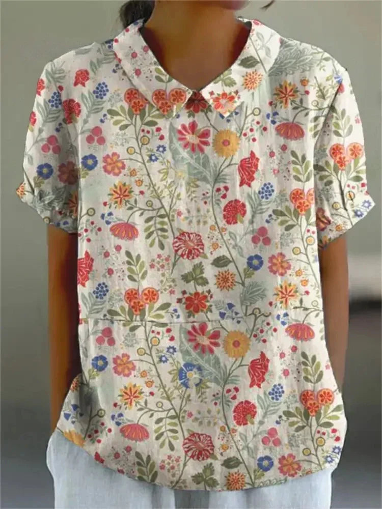 Lichtgewicht Shirt met Bloemenprint