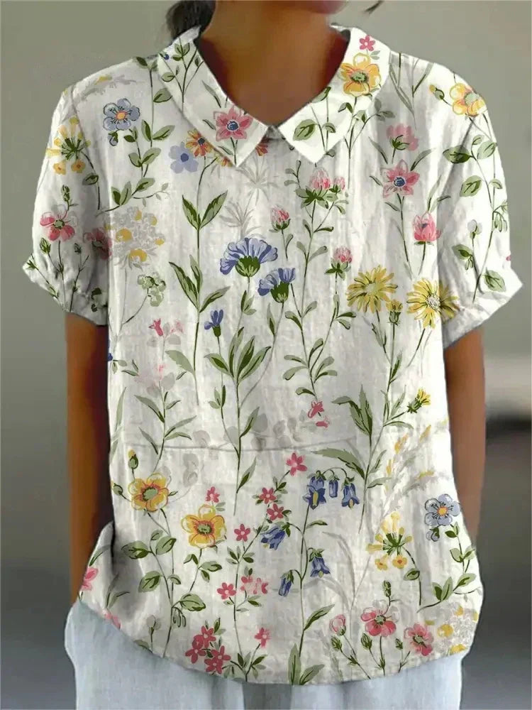 Lichtgewicht Shirt met Bloemenprint