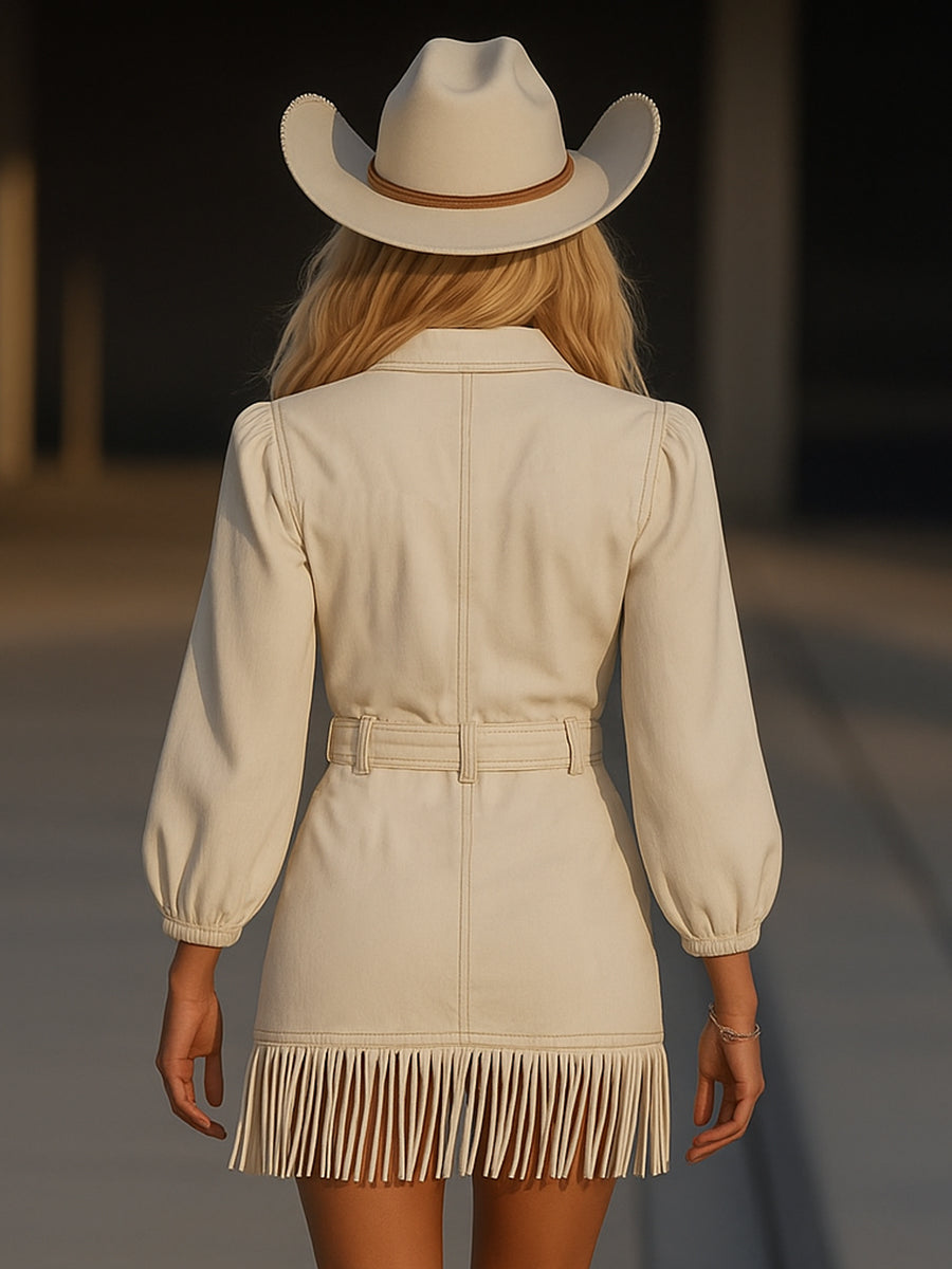 Elegante Minijurk met Kwastjes