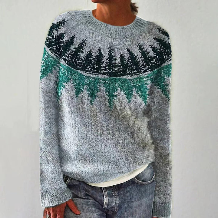 Trui met geo print Trendy