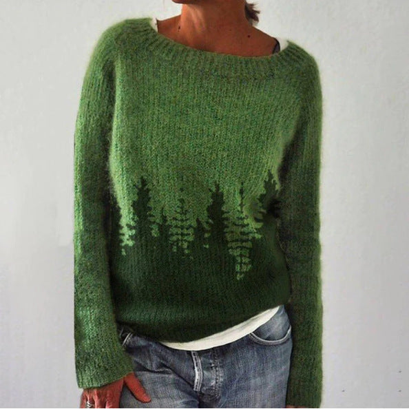 Chique Oversized Sweater met Zachte Elegante Stijl