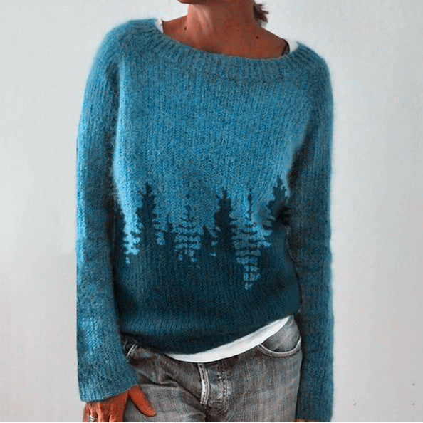 Chique Oversized Sweater met Zachte Elegante Stijl