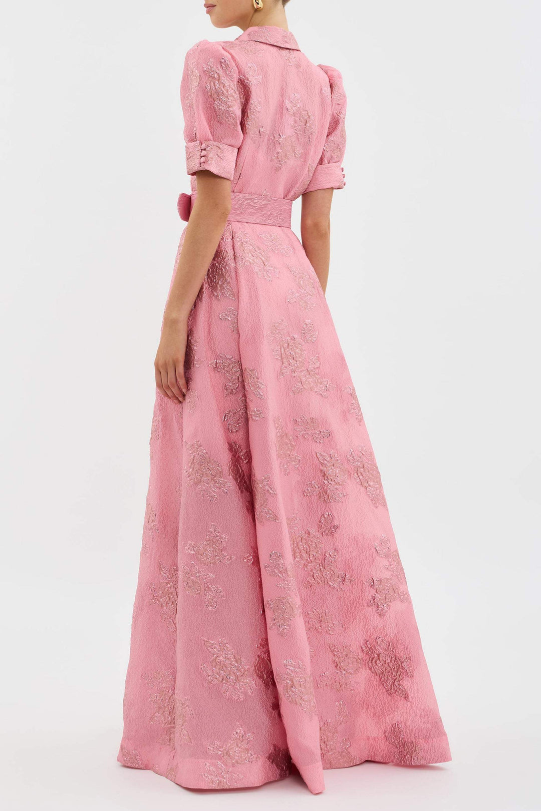 Vintage-geïnspireerde jurk met pofmouwen