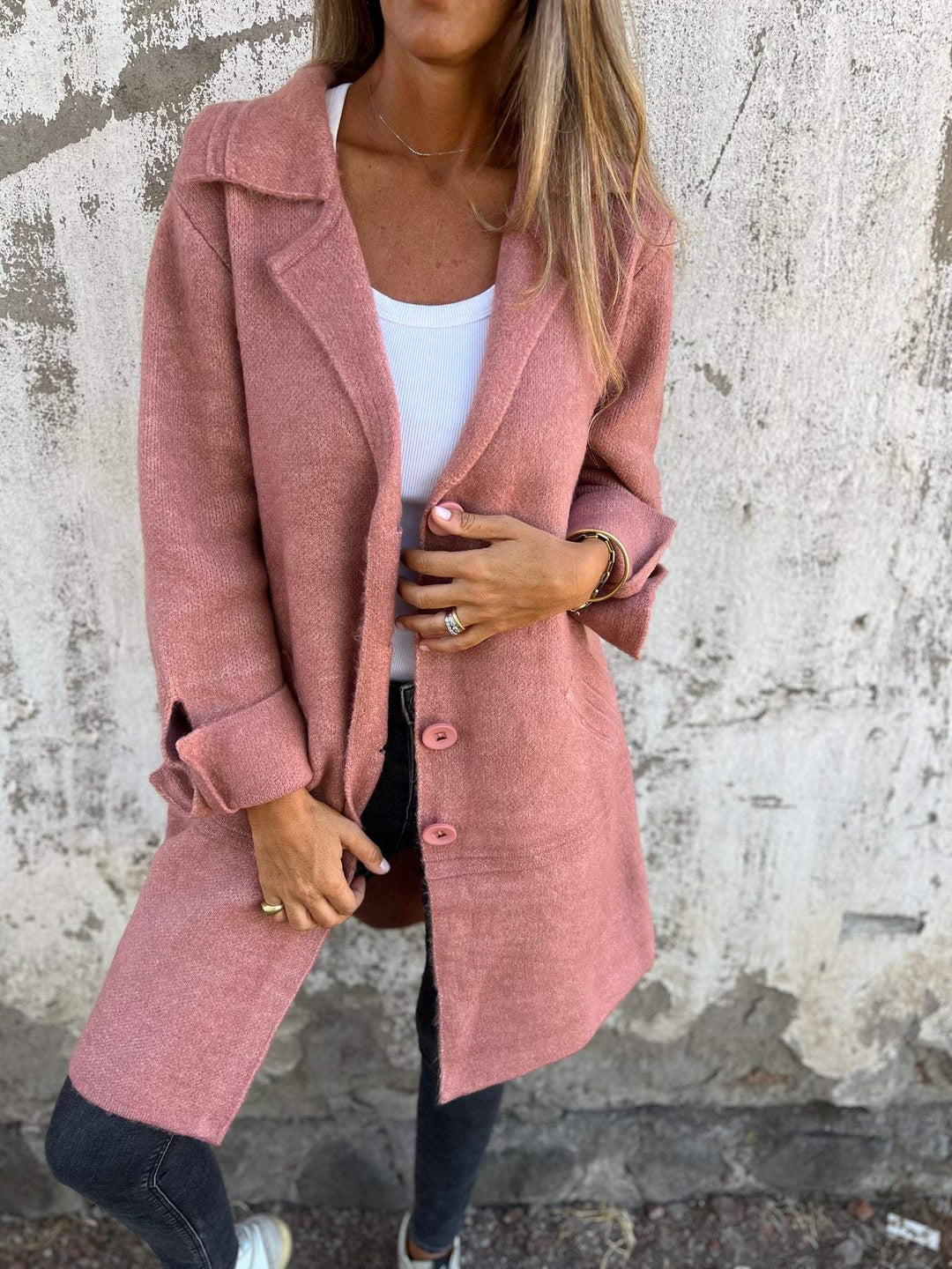 Relaxed Fit Allerdaagse Blazerjas