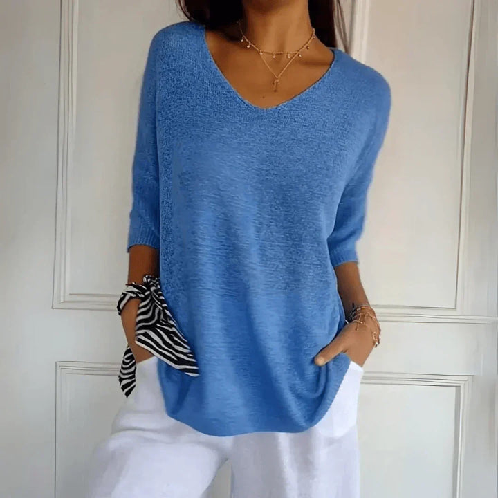 Elegante blouse met een relaxed silhouet