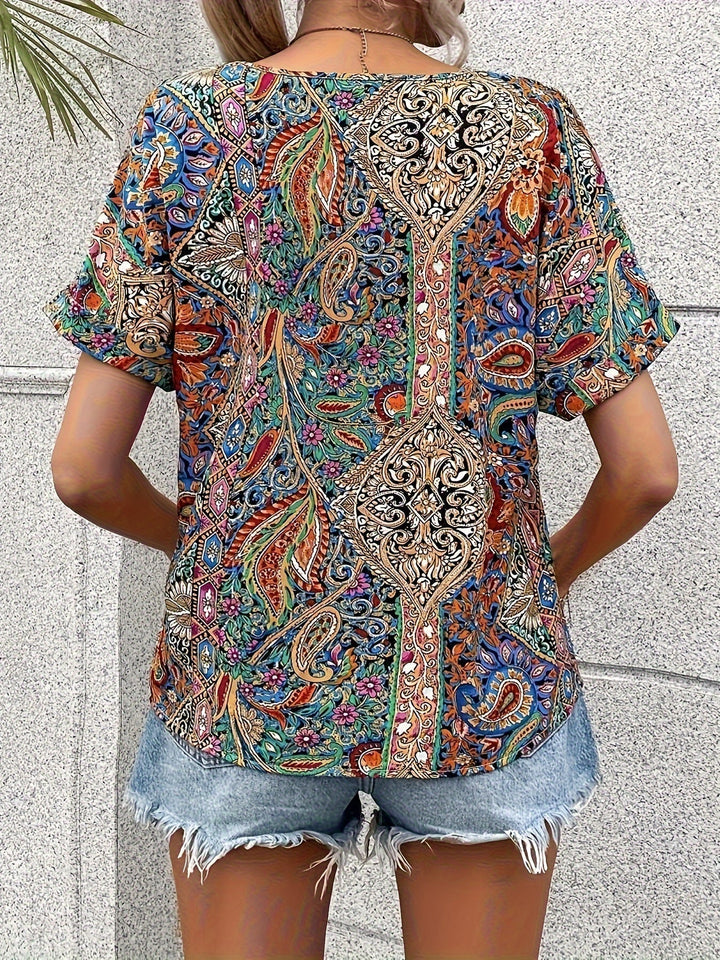 Romantische stijl bloemenbloes met elegante look