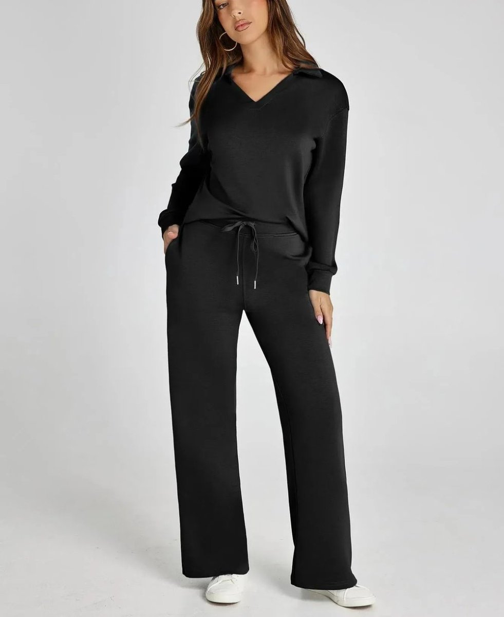 Casual tweedelige set met lange mouwen