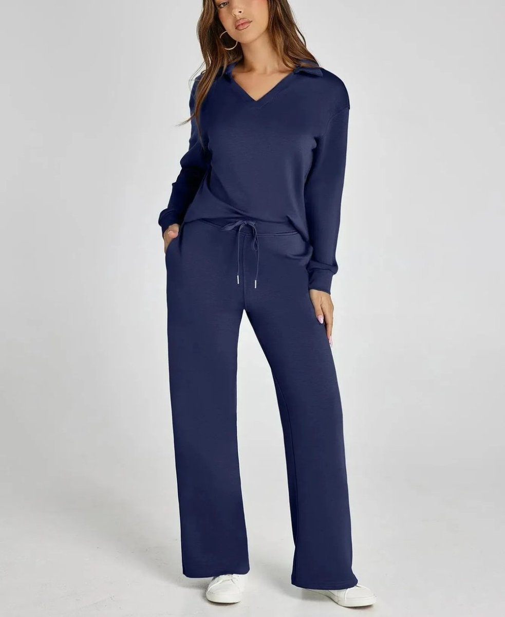 Casual tweedelige set met lange mouwen