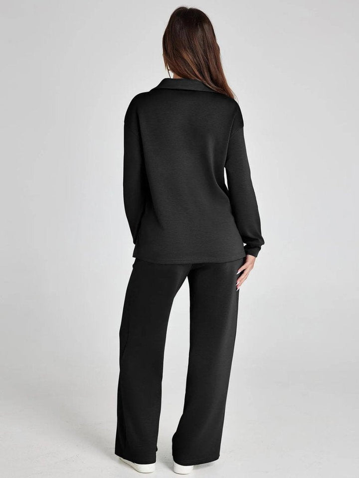 Casual tweedelige set met lange mouwen