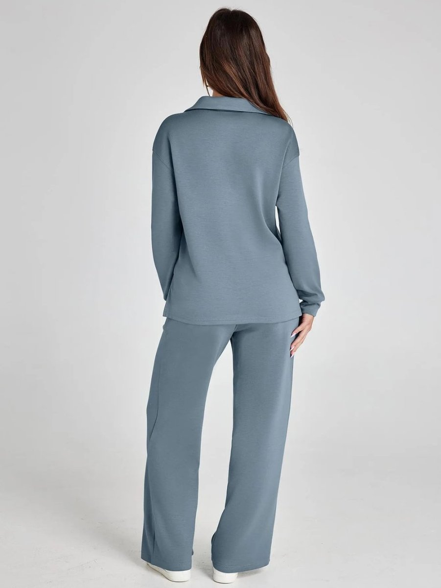 Casual tweedelige set met lange mouwen