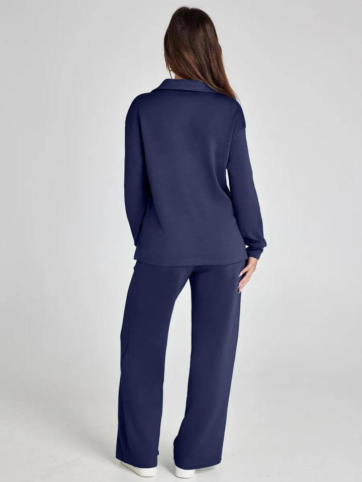 Casual tweedelige set met lange mouwen