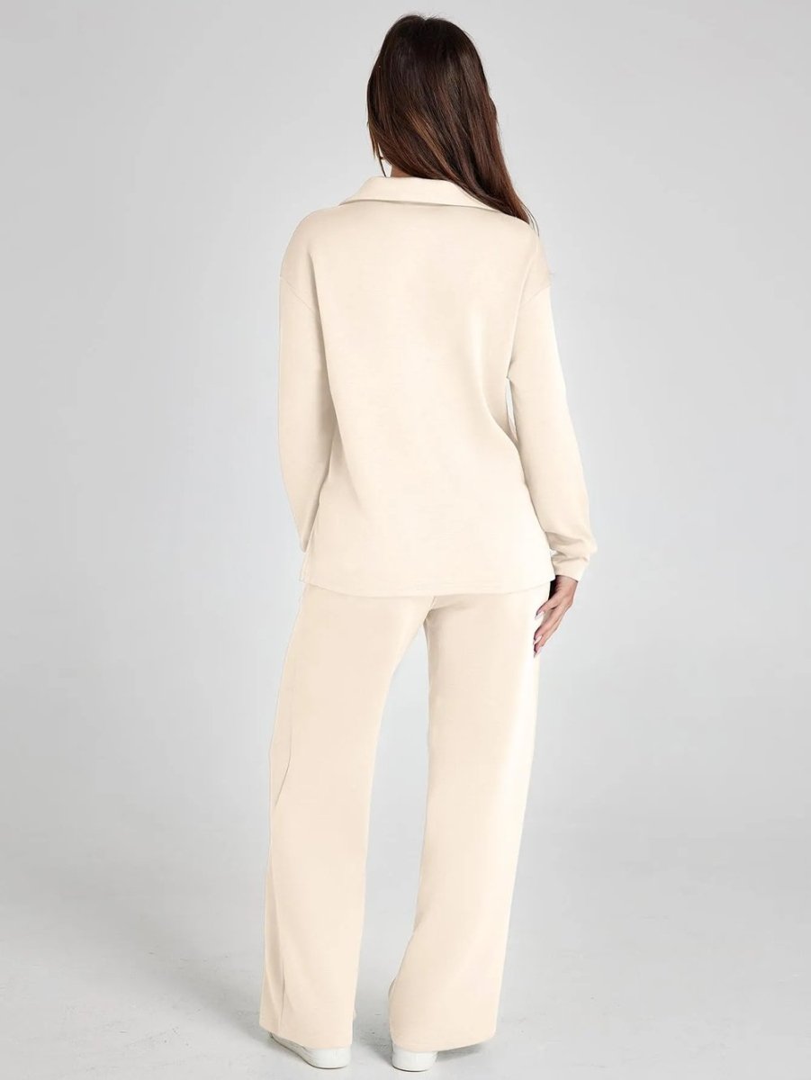 Casual tweedelige set met lange mouwen
