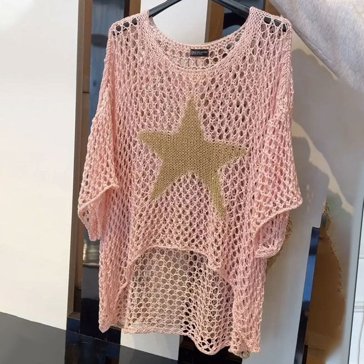 Starry Knit Top met Cozy Fit