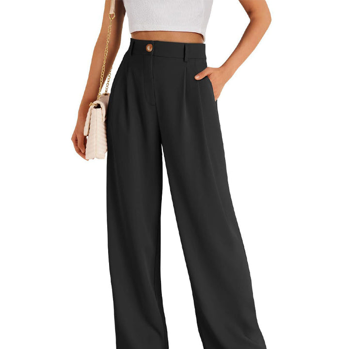 Casual Straight Pants in effen kleur