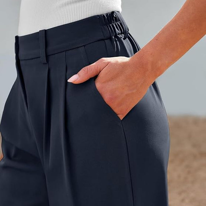 Casual Straight Pants in effen kleur