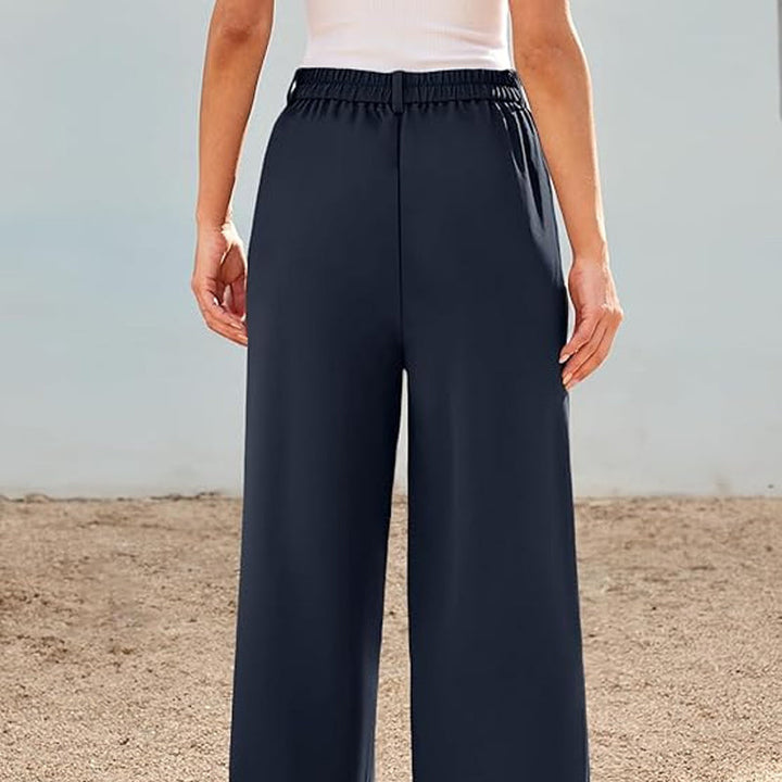 Casual Straight Pants in effen kleur